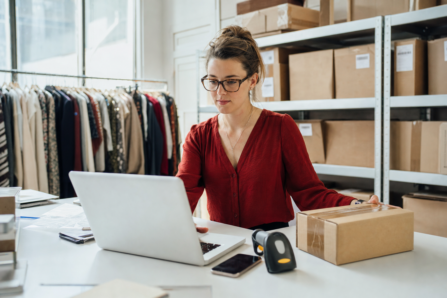 Retailer managing same-day orders from their dashboard